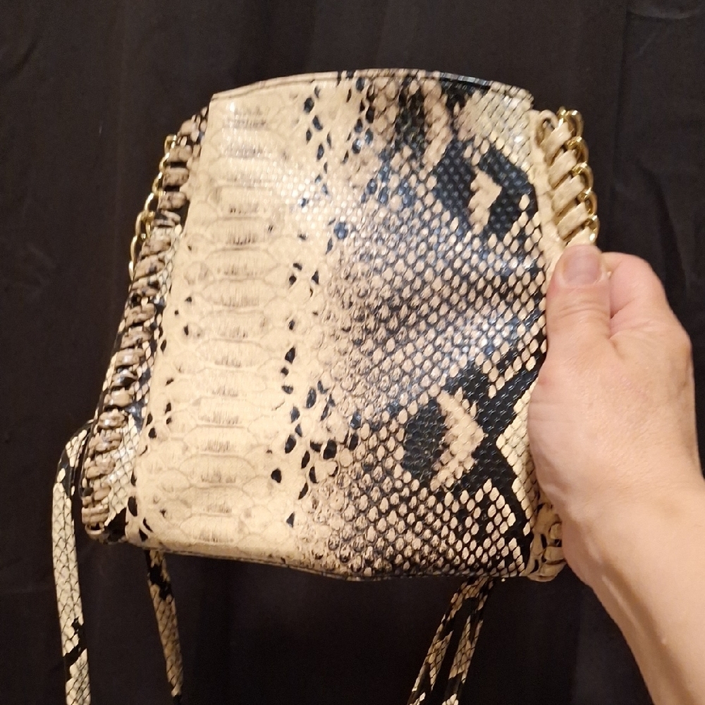Snakeskin Patterned Women's Bag